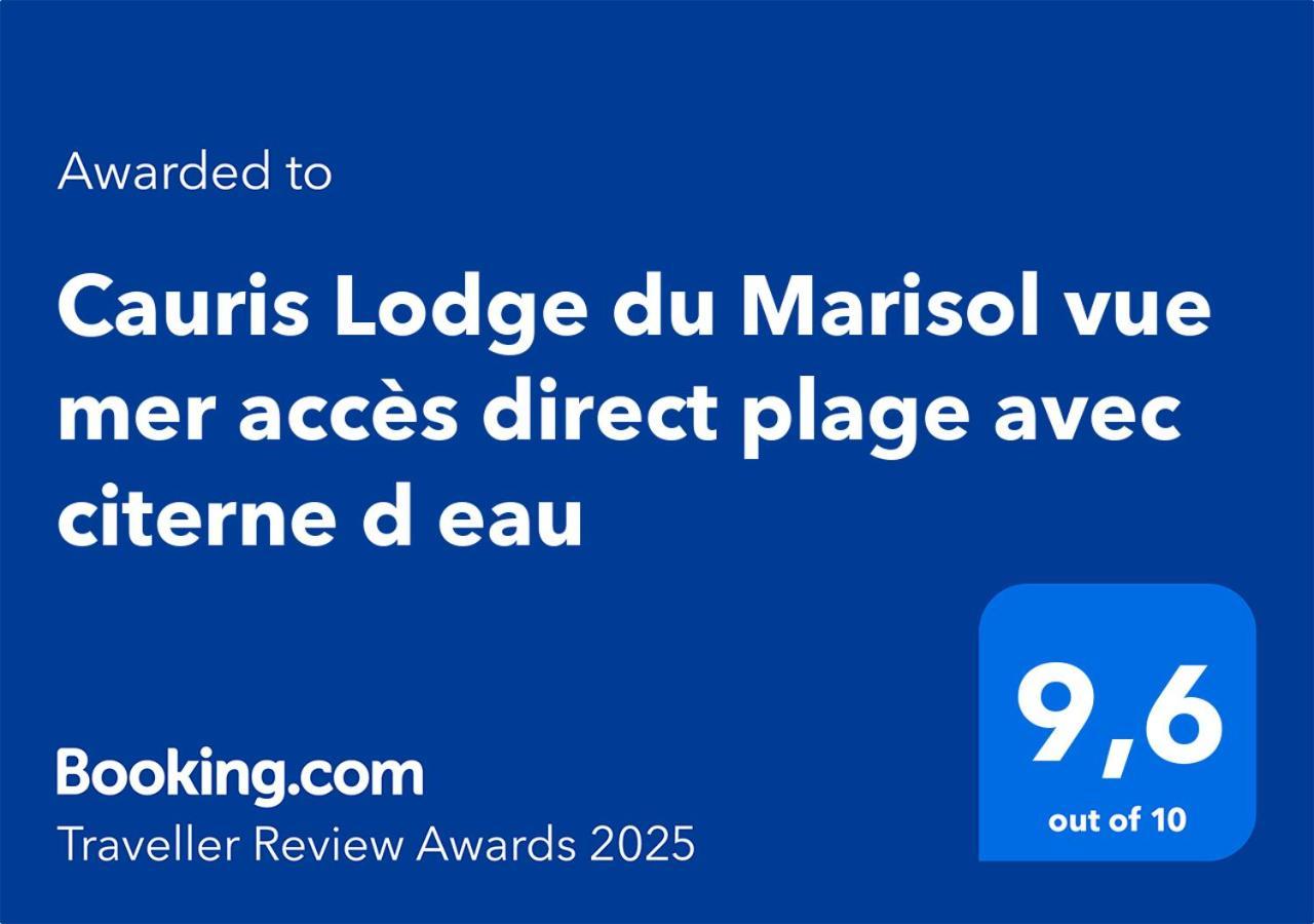 לה גוסייר Cauris Lodge Du Marisol Vue Mer Acces Direct Plage Avec Citerne D Eau מראה חיצוני תמונה