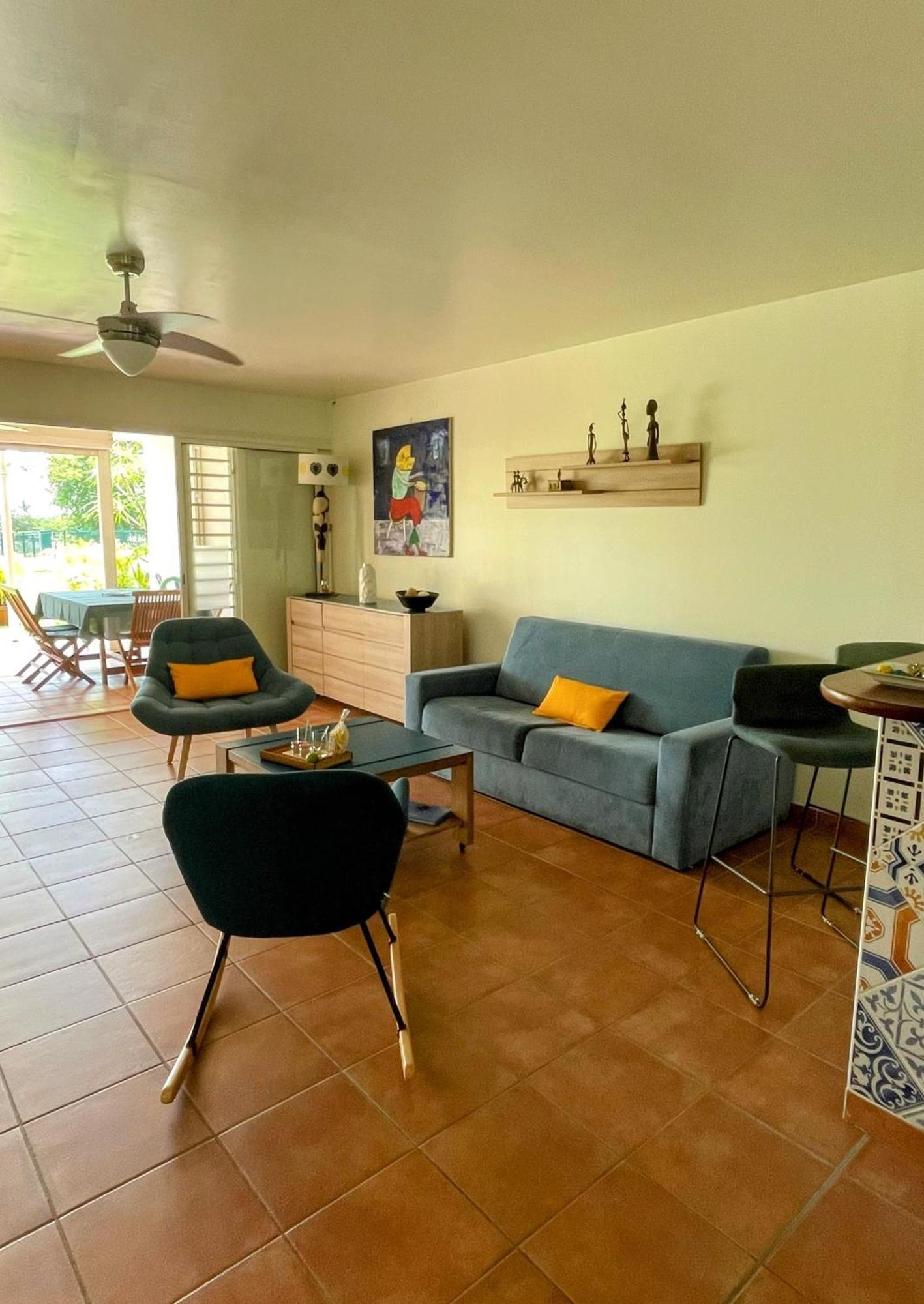 לה גוסייר Cauris Lodge Du Marisol Vue Mer Acces Direct Plage Avec Citerne D Eau מראה חיצוני תמונה